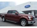 2015 Bronze Fire Metallic Ford F150 Lariat SuperCrew  photo #1