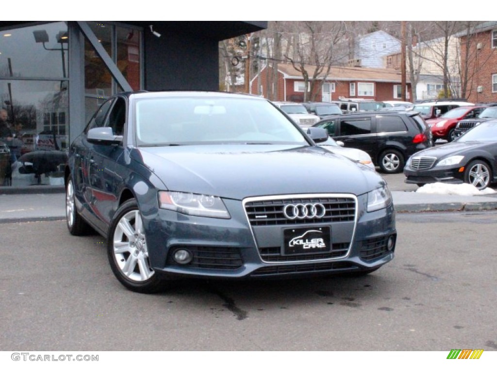 2010 A4 2.0T quattro Sedan - Meteor Gray Pearl Effect / Light Gray photo #1