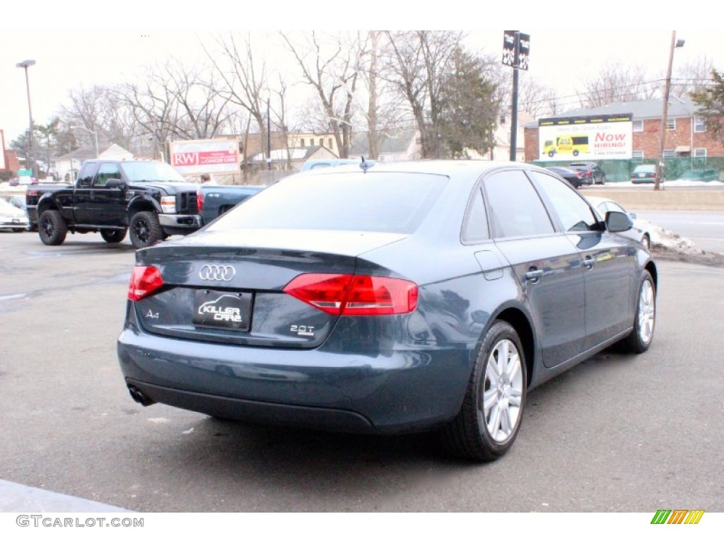 2010 A4 2.0T quattro Sedan - Meteor Gray Pearl Effect / Light Gray photo #7