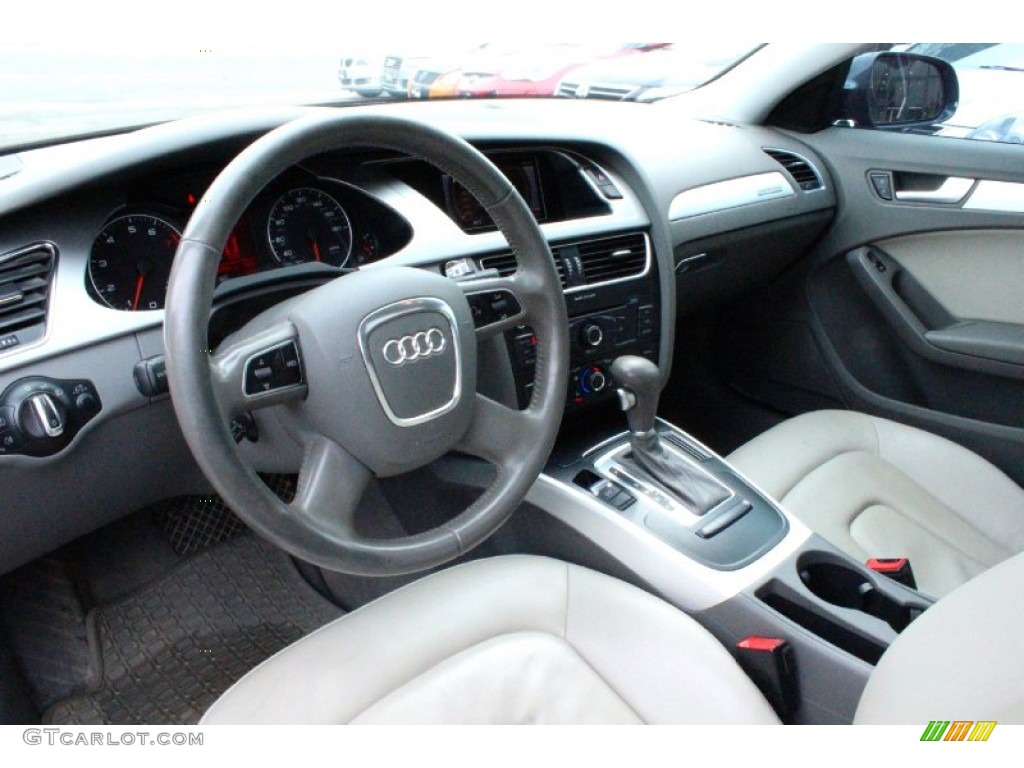 Light Gray Interior 2010 Audi A4 2.0T quattro Sedan Photo #102136029
