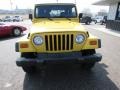 2000 Solar Yellow Jeep Wrangler SE 4x4  photo #3