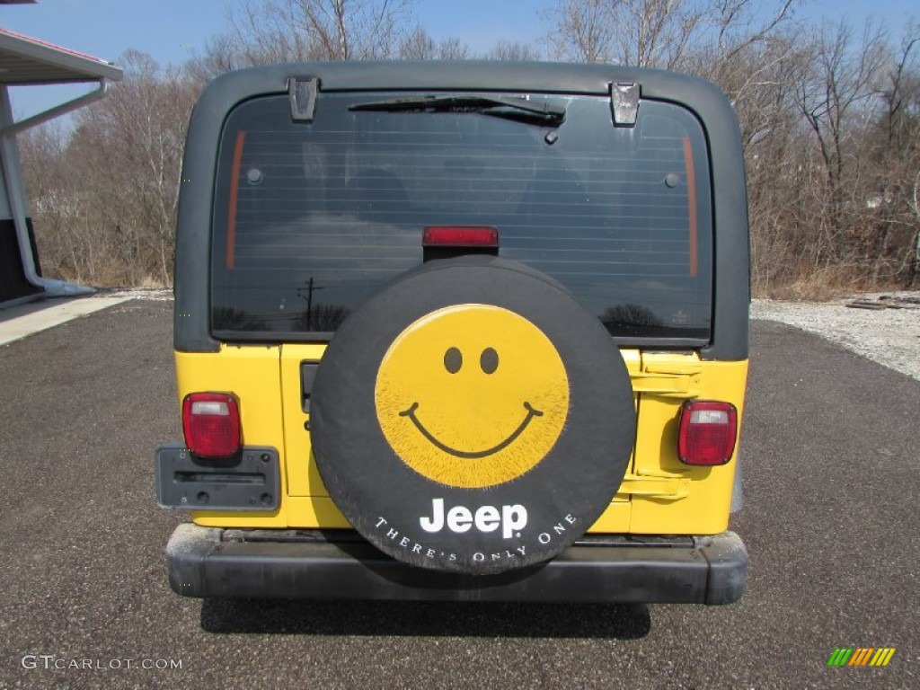 2000 Wrangler SE 4x4 - Solar Yellow / Agate photo #4