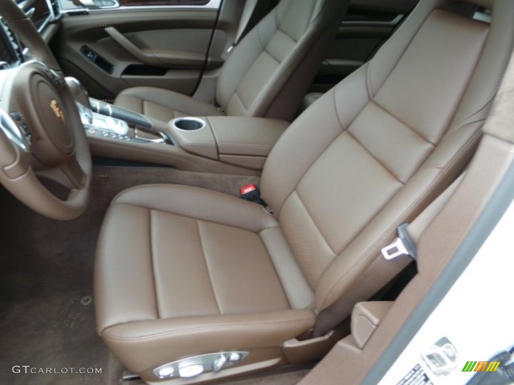Saddle Brown Interior 2015 Porsche Panamera Turbo Photo #102137109