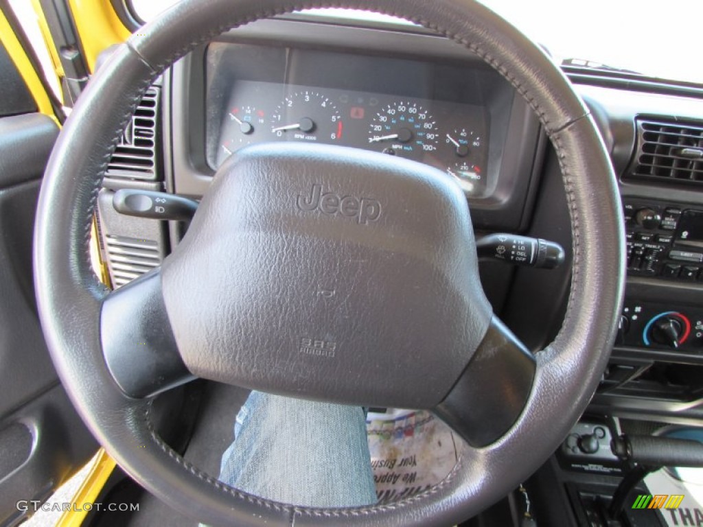 2000 Wrangler SE 4x4 - Solar Yellow / Agate photo #23