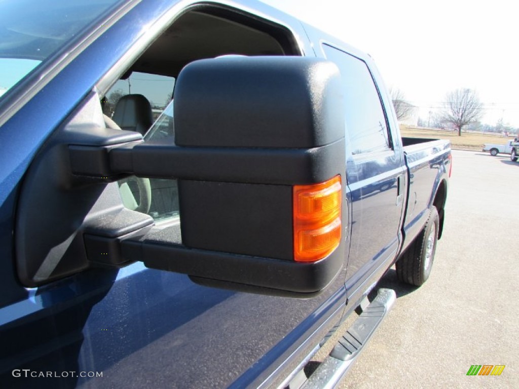2008 F350 Super Duty Lariat Crew Cab 4x4 - Dark Blue Pearl Metallic / Camel photo #11