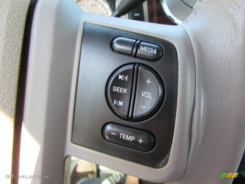 2008 F350 Super Duty Lariat Crew Cab 4x4 - Dark Blue Pearl Metallic / Camel photo #43