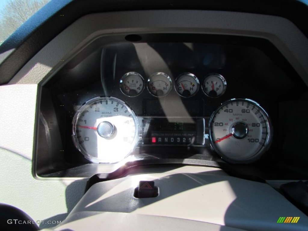 2008 F350 Super Duty Lariat Crew Cab 4x4 - Dark Blue Pearl Metallic / Camel photo #45