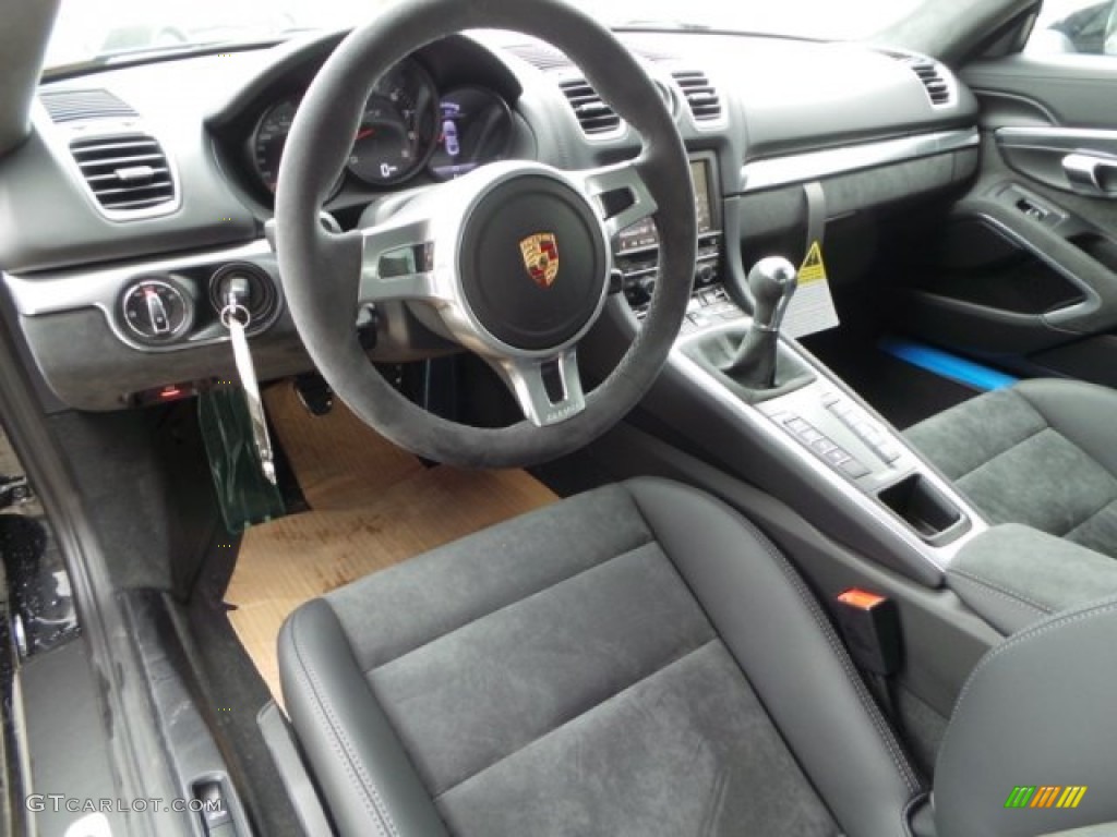 Black w/Alcantara Interior 2015 Porsche Cayman GTS Photo #102138966