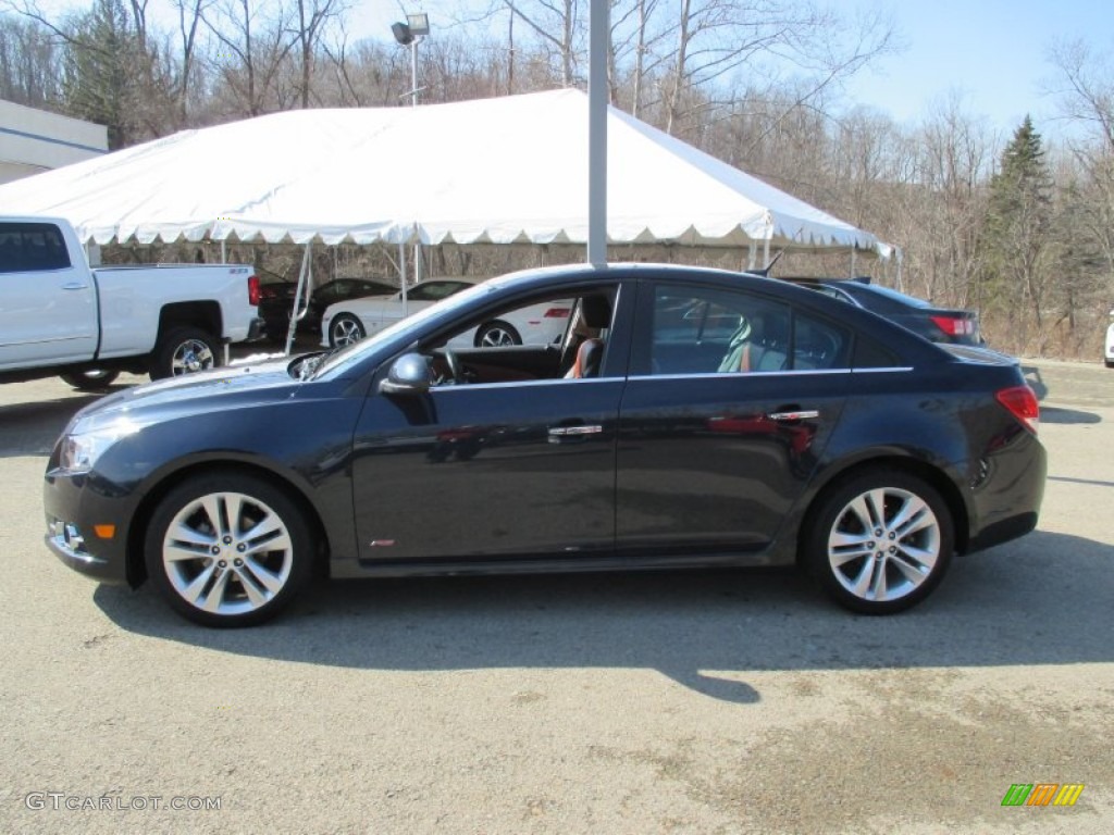 2014 Cruze LTZ - Atlantis Blue Metallic / Jet Black/Brick photo #2