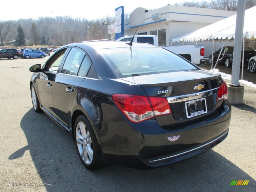 2014 Cruze LTZ - Atlantis Blue Metallic / Jet Black/Brick photo #4