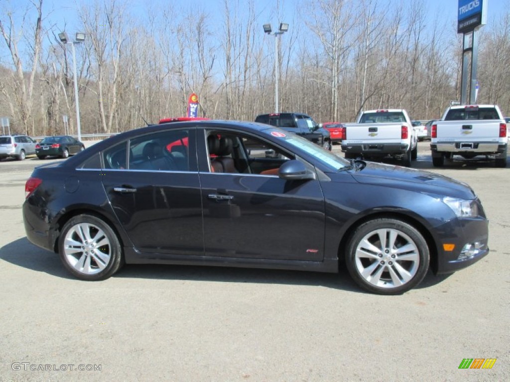2014 Cruze LTZ - Atlantis Blue Metallic / Jet Black/Brick photo #8