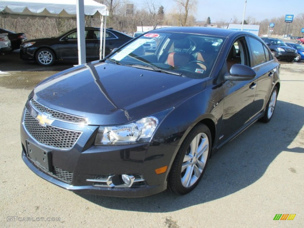 2014 Cruze LTZ - Atlantis Blue Metallic / Jet Black/Brick photo #12