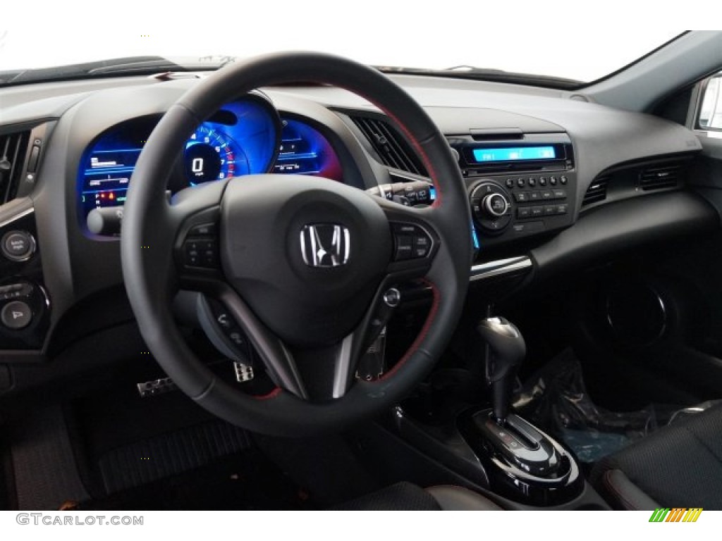 2015 Honda CR-Z EX Black/Red Dashboard Photo #102140146