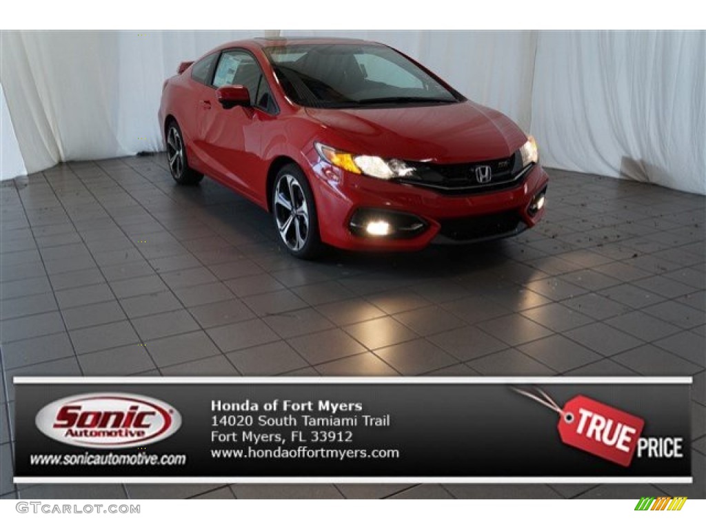 2015 Civic Si Coupe - Rallye Red / Si Black/Red photo #1