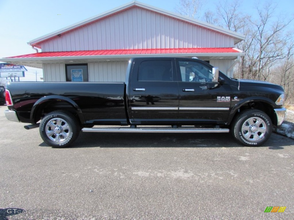 Black 2015 Ram 3500 Laramie Limited Crew Cab 4x4 Exterior Photo #102140928
