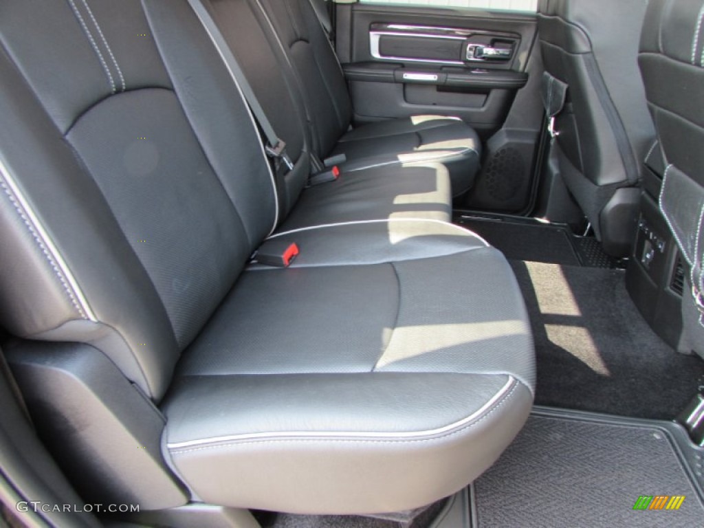 2015 Ram 3500 Laramie Limited Crew Cab 4x4 Rear Seat Photo #102141195