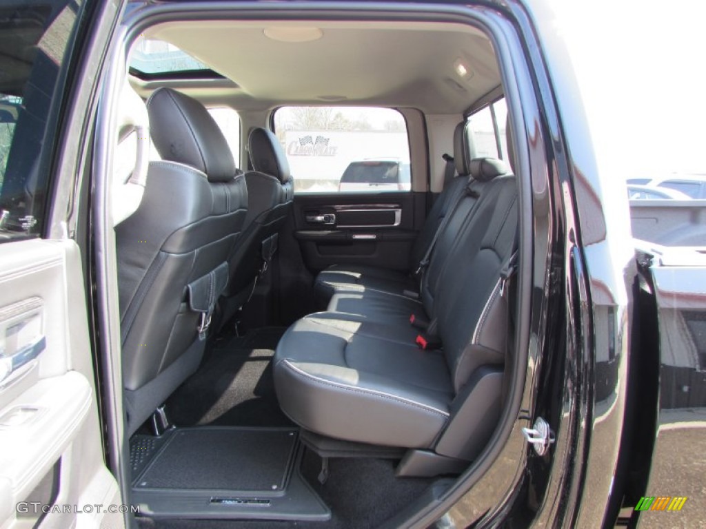 2015 Ram 3500 Laramie Limited Crew Cab 4x4 Rear Seat Photo #102141347