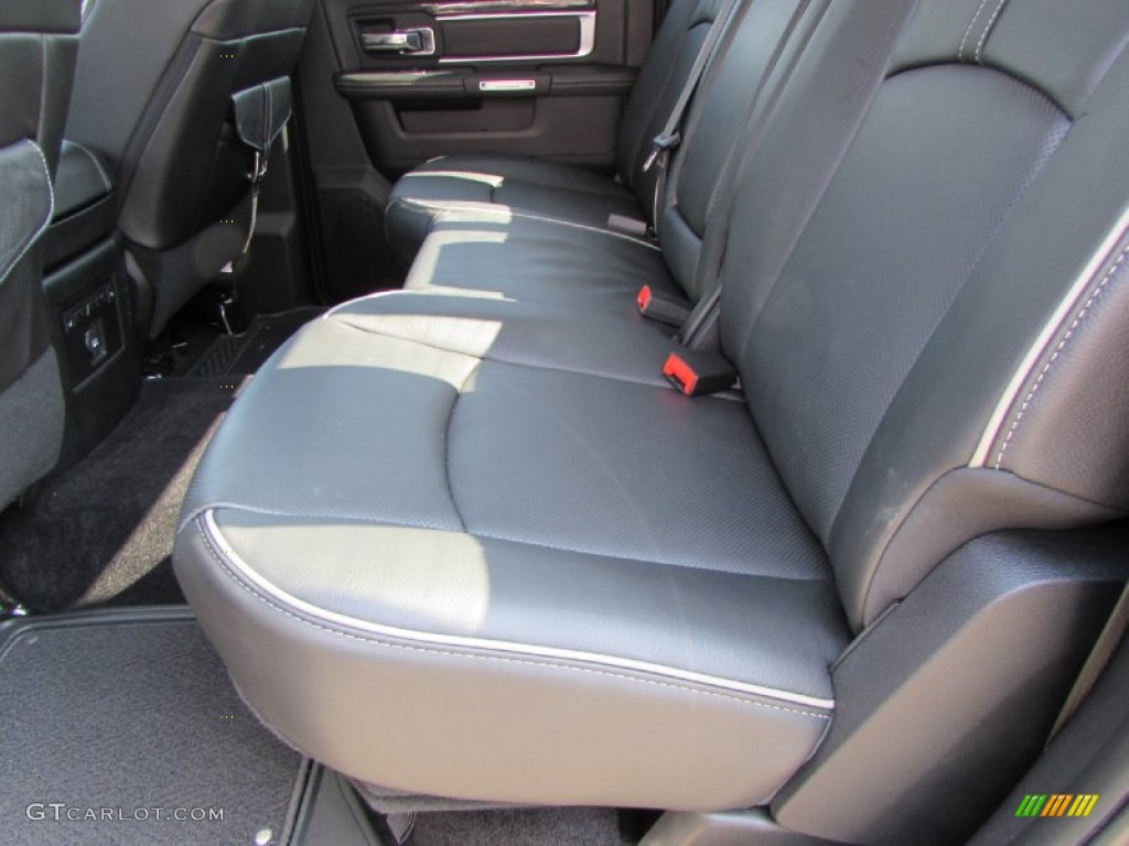 Black Interior 2015 Ram 3500 Laramie Limited Crew Cab 4x4 Photo #102141360