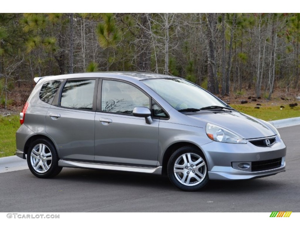 Storm Silver Metallic 2008 Honda Fit Sport Exterior Photo #102141939