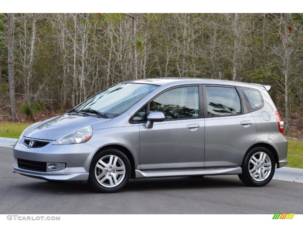 Storm Silver Metallic 2008 Honda Fit Sport Exterior Photo #102142026