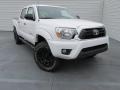 Super White 2015 Toyota Tacoma V6 PreRunner Double Cab Exterior