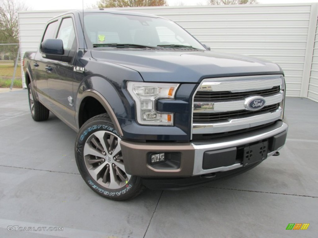 2015 F150 King Ranch SuperCrew 4x4 - Blue Jeans Metallic / King Ranch Java/Mesa photo #2