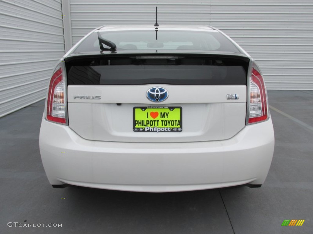 2015 Prius Two Hybrid - Blizzard Pearl / Misty Gray photo #5