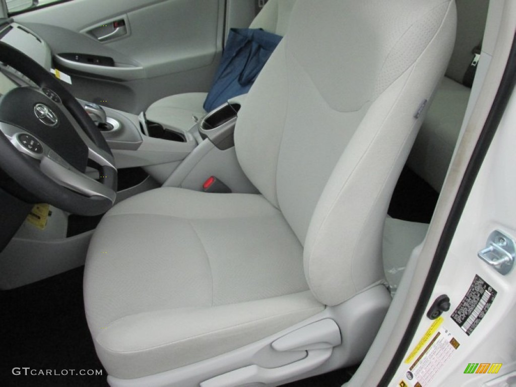2015 Prius Two Hybrid - Blizzard Pearl / Misty Gray photo #22