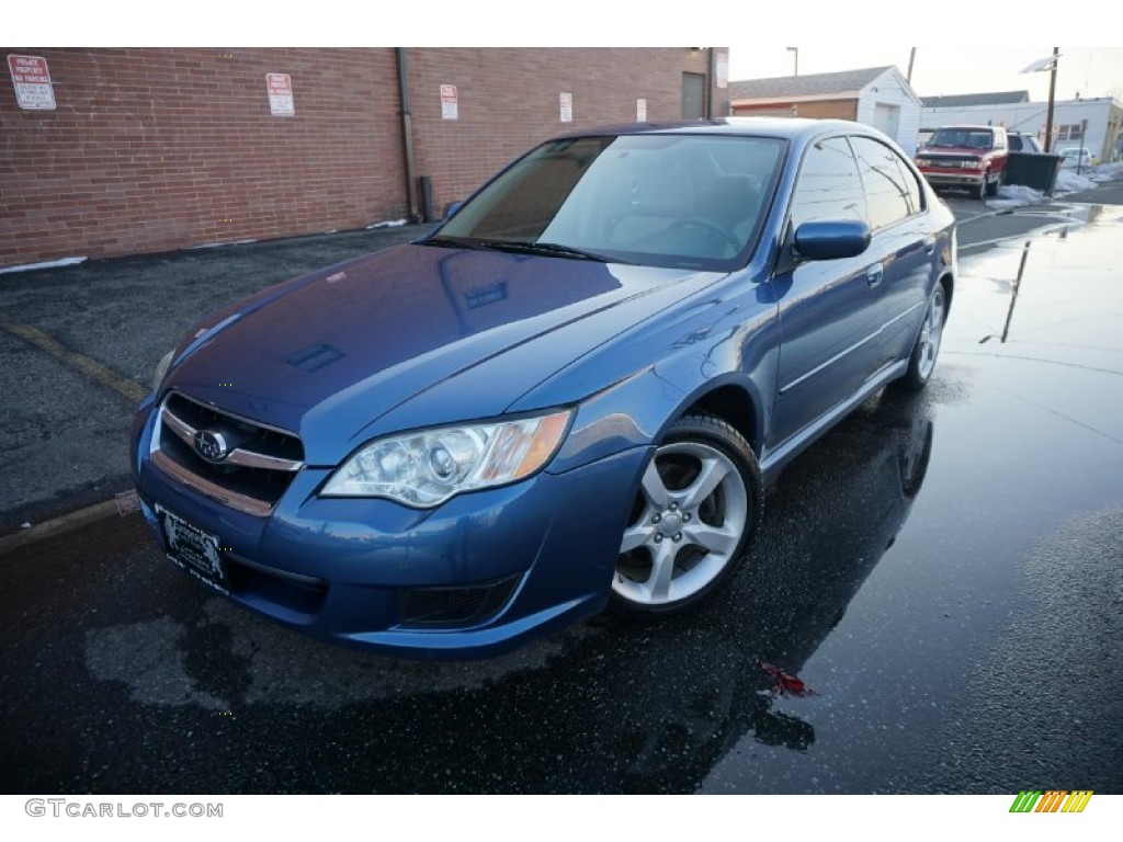 2008 Legacy 2.5i Sedan - Newport Blue Pearl / Warm Ivory photo #1