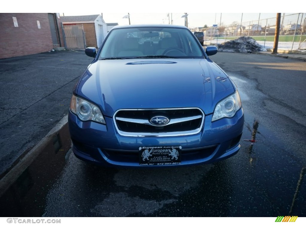 2008 Legacy 2.5i Sedan - Newport Blue Pearl / Warm Ivory photo #13