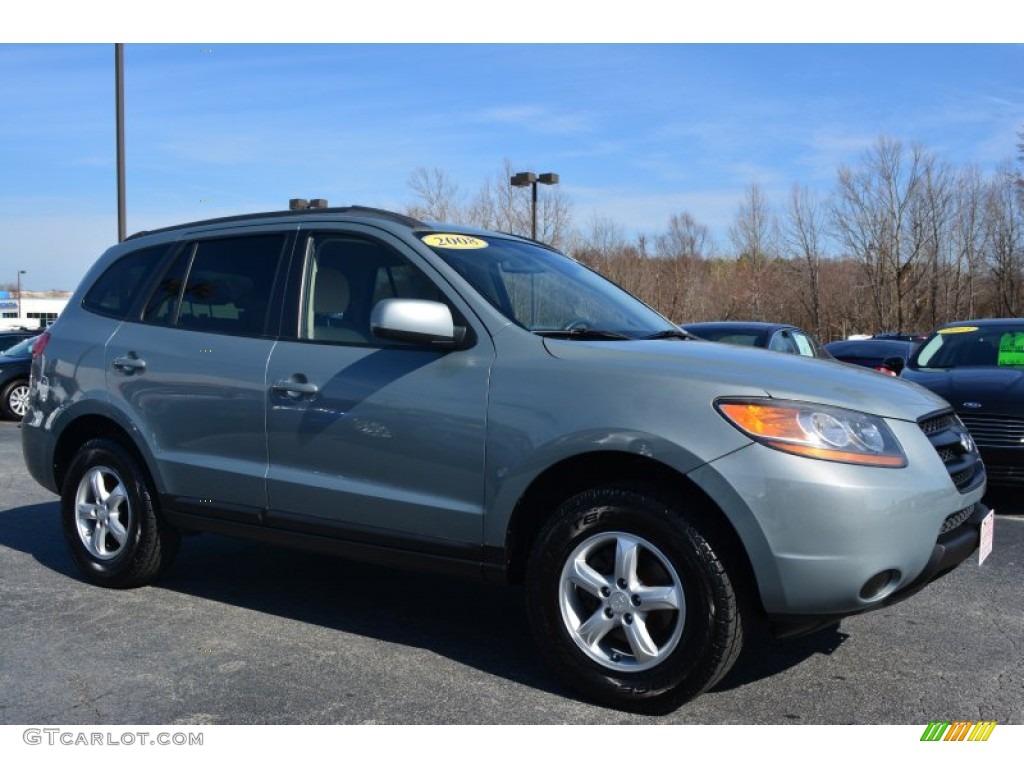 Silver Blue 2008 Hyundai Santa Fe GLS Exterior Photo #102148142