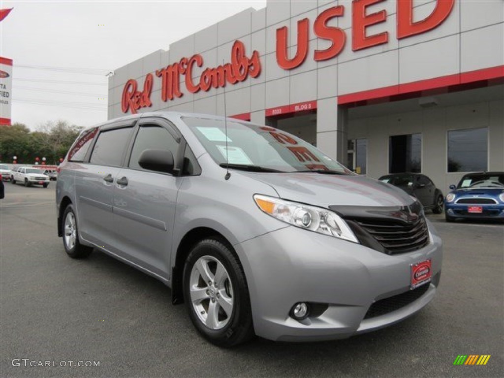 2014 Sienna L - Silver Sky Metallic / Light Gray photo #1