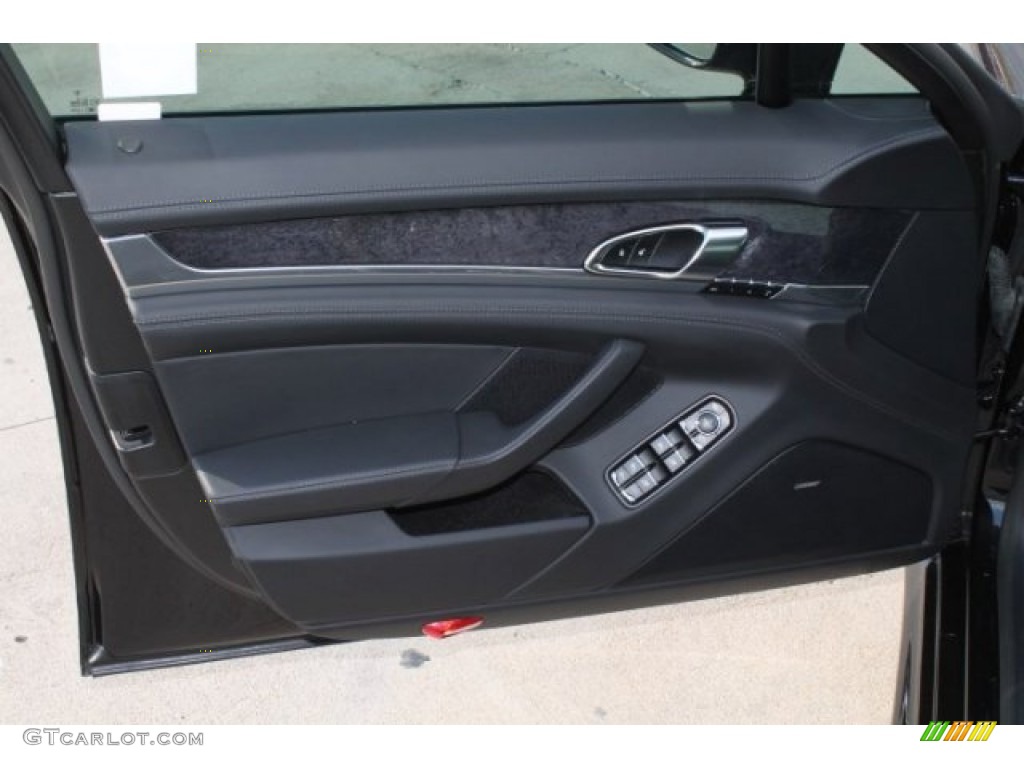 2014 Porsche Panamera GTS Black Door Panel Photo #102152513