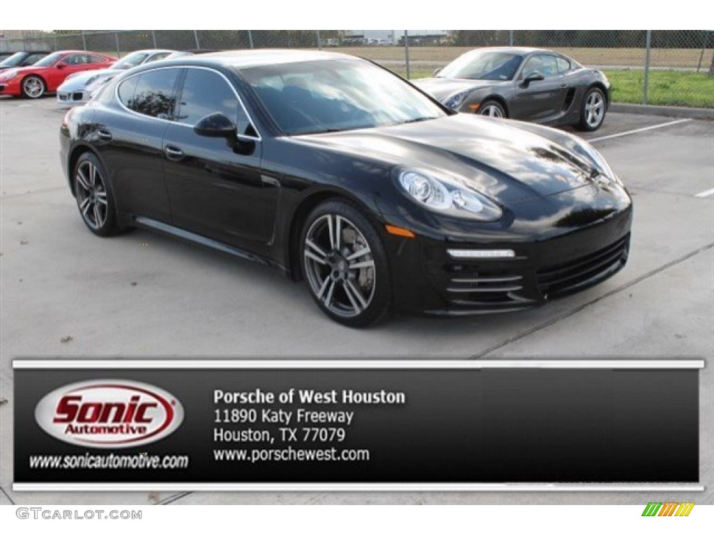2014 Panamera 4S - Black / Black photo #1