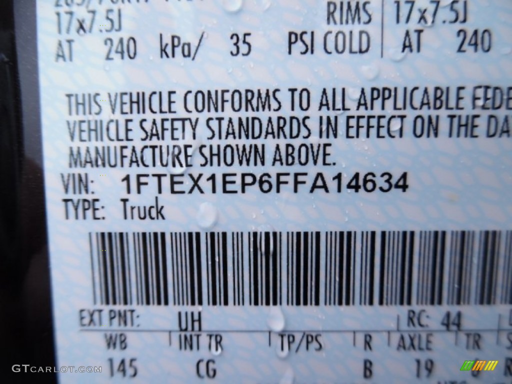 2015 F150 XL SuperCab 4x4 - Tuxedo Black Metallic / Medium Earth Gray photo #15