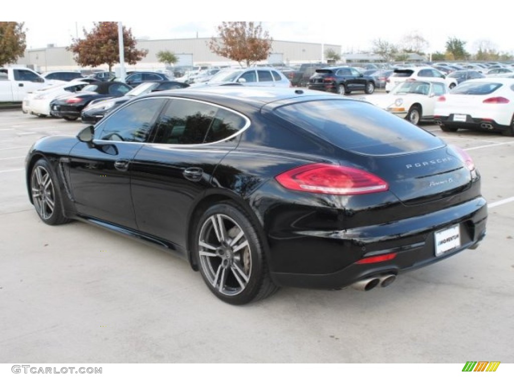 2014 Panamera 4S - Black / Black photo #7