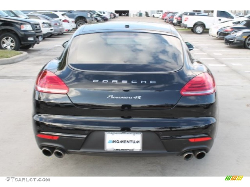 2014 Panamera 4S - Black / Black photo #8