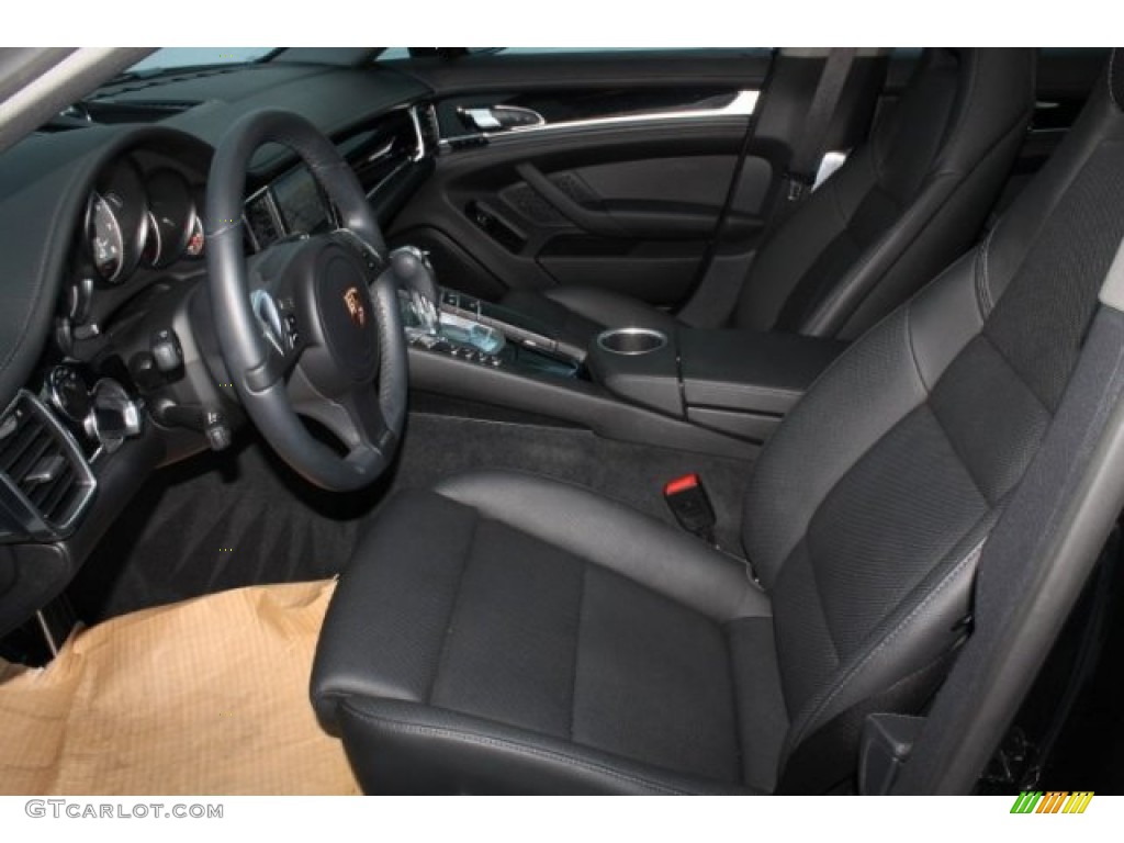 2014 Panamera 4S - Black / Black photo #18