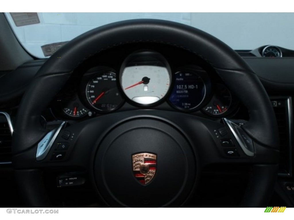 2014 Panamera 4S - Black / Black photo #34