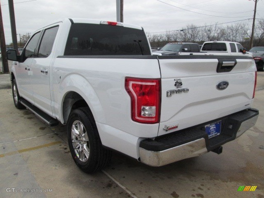 2015 F150 XLT SuperCrew - Oxford White / Medium Earth Gray photo #9