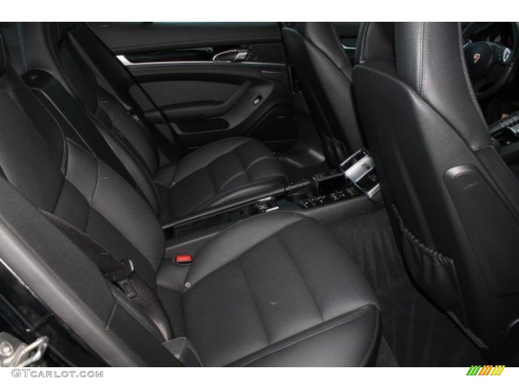 2014 Panamera 4S - Black / Black photo #45
