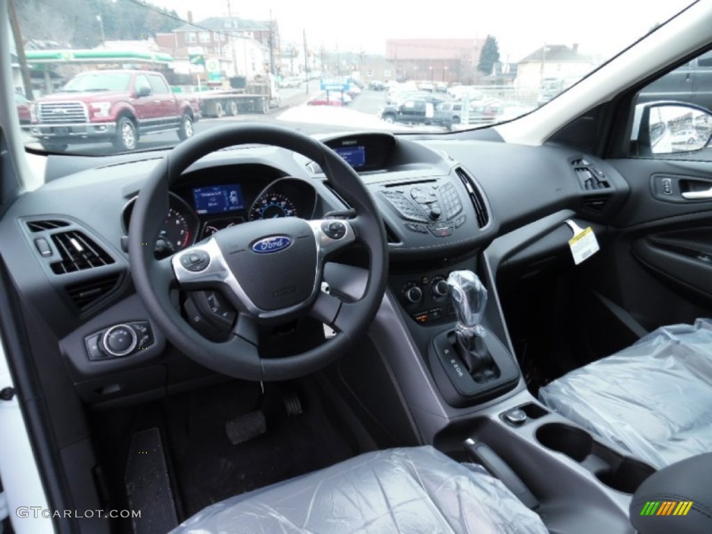 Charcoal Black Interior 2015 Ford Escape SE Photo #102156062