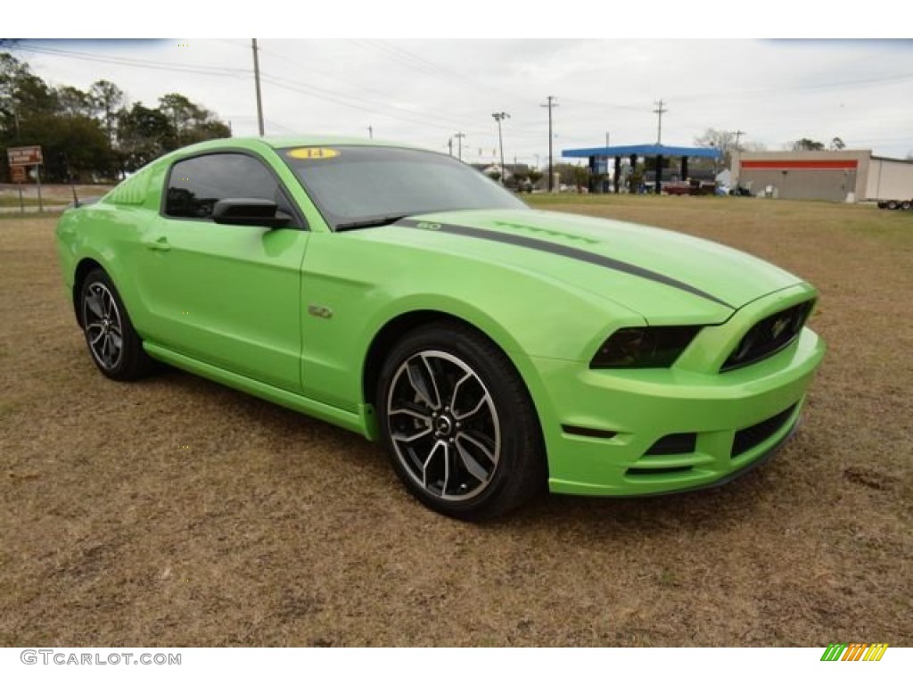 2014 Mustang GT Coupe - Gotta Have it Green / Charcoal Black photo #4