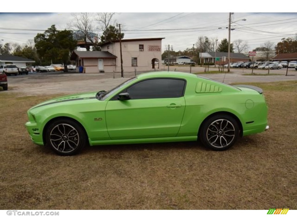 2014 Mustang GT Coupe - Gotta Have it Green / Charcoal Black photo #10