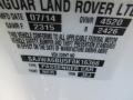  2015 F-TYPE S Coupe Polaris White Color Code NER