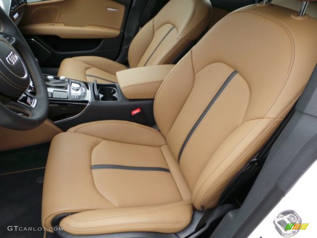 Black Perforated Valcona Interior 2015 Audi RS 7 4.0 TFSI quattro Photo #102157988
