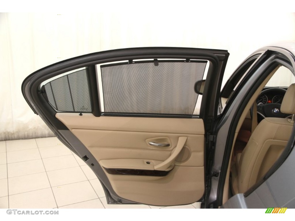 2011 BMW 3 Series 335i Sedan Beige Dakota Leather Door Panel Photo #102158957