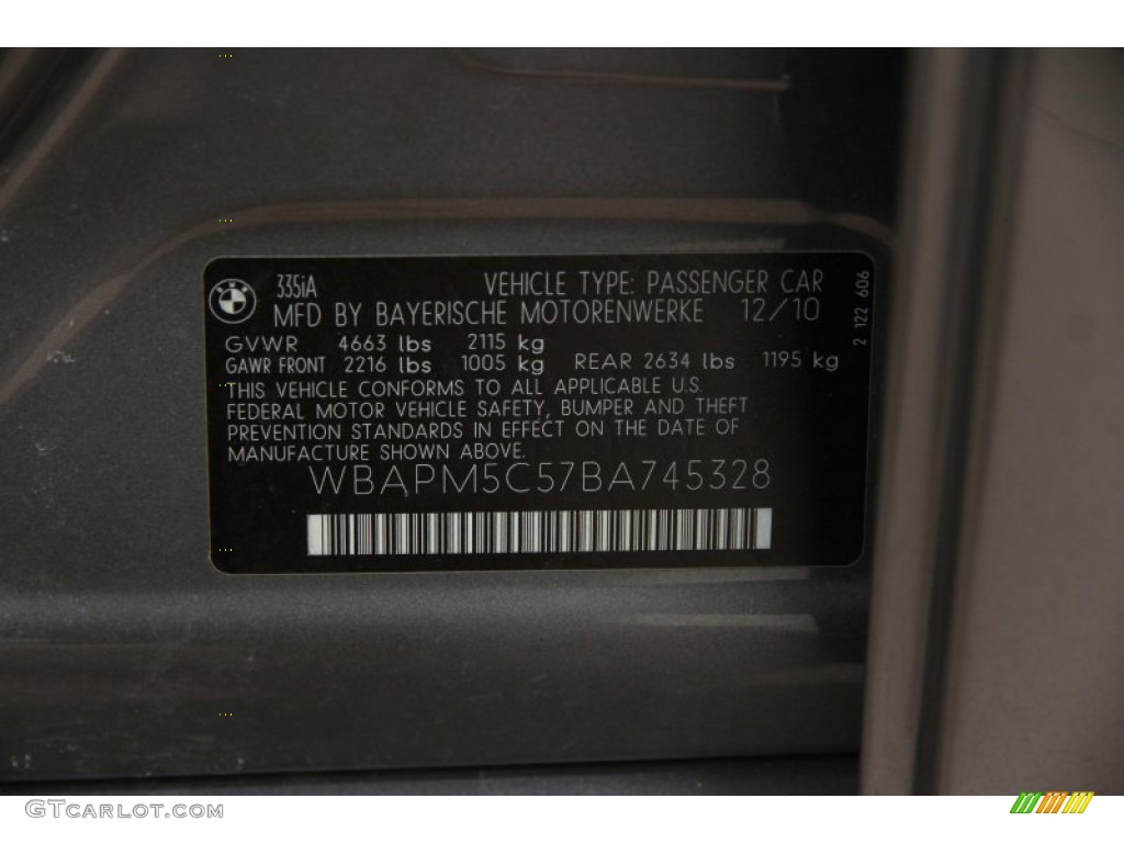 2011 3 Series 335i Sedan - Space Gray Metallic / Beige Dakota Leather photo #20