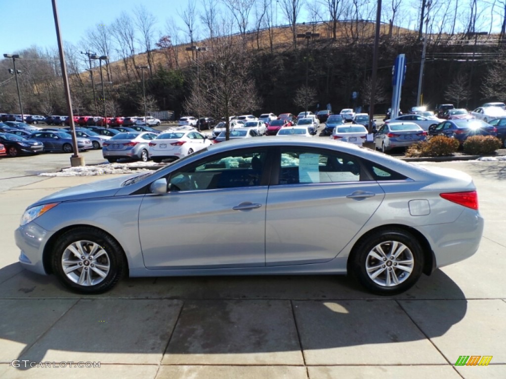 2012 Sonata GLS - Iridescent Silver Blue Pearl / Gray photo #5