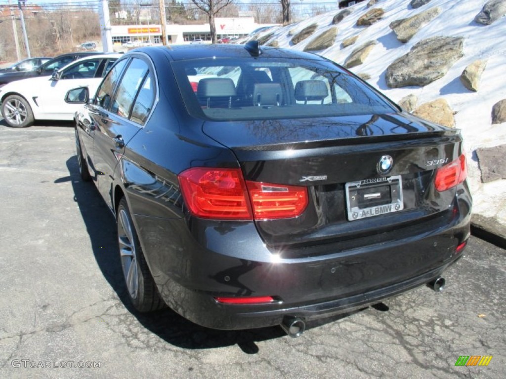 2015 3 Series 335i xDrive Sedan - Black Sapphire Metallic / Black photo #5